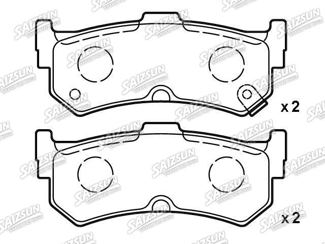 Pastillas de freno Brake Pad Set:44060-44B90