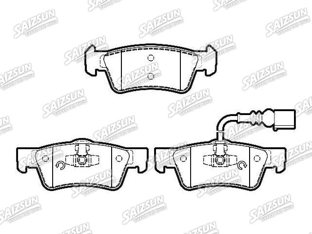 Pastillas de freno Brake Pad Set:7H8 698 451