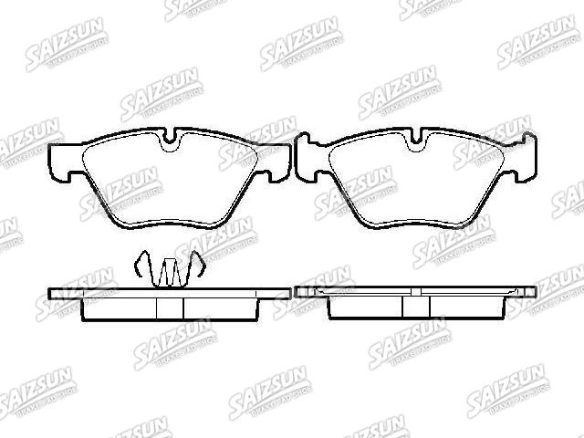 Pastillas de freno Brake Pad Set:34 11 2 288 857
