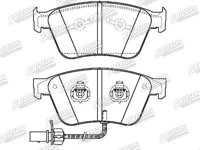 Pastillas de freno Brake Pad Set:3W0 698 151A