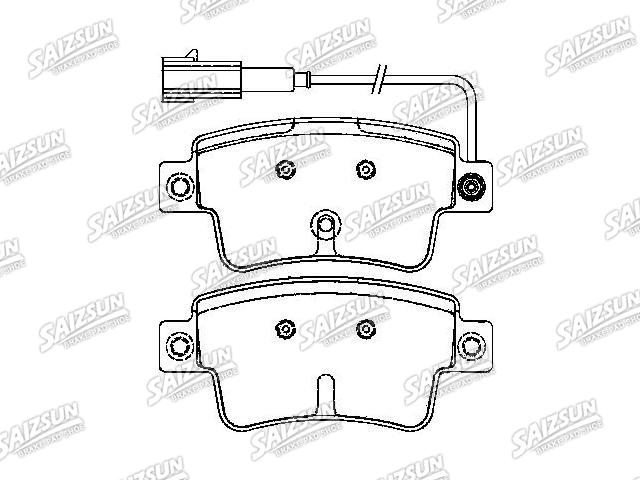 Pastillas de freno Brake Pad Set:77365464