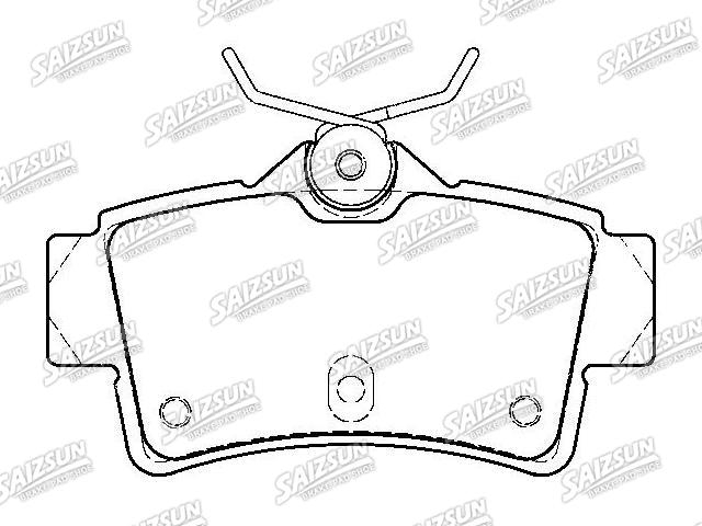 Pastillas de freno Brake Pad Set:F5ZZ-2200-B