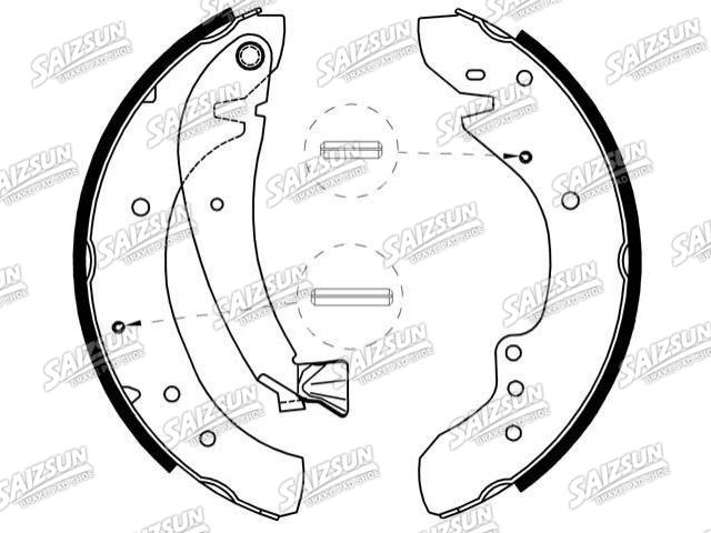 Zapata de freno Brake Shoe Set:4241.H4