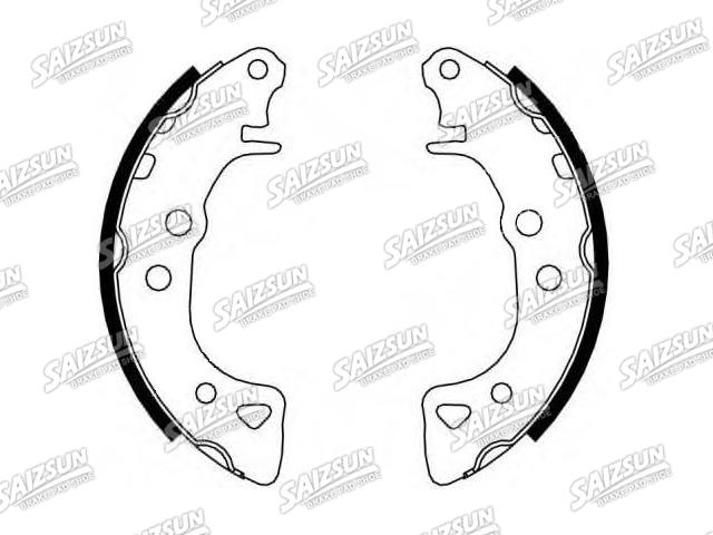 Zapata de freno Brake Shoe Set:4241.5A