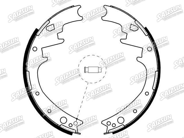 Zapata de freno Brake Shoe Set:4026648