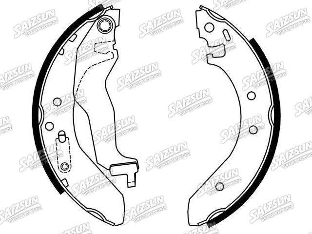 Zapata de freno Brake Shoe Set:GBS 90836
