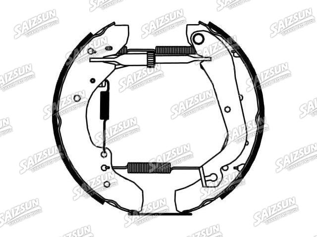 Zapata de freno Brake Shoe Set:77 01 203 460