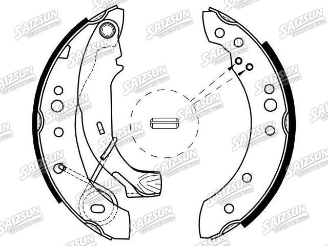 Zapata de freno Brake Shoe Set:4241.L0