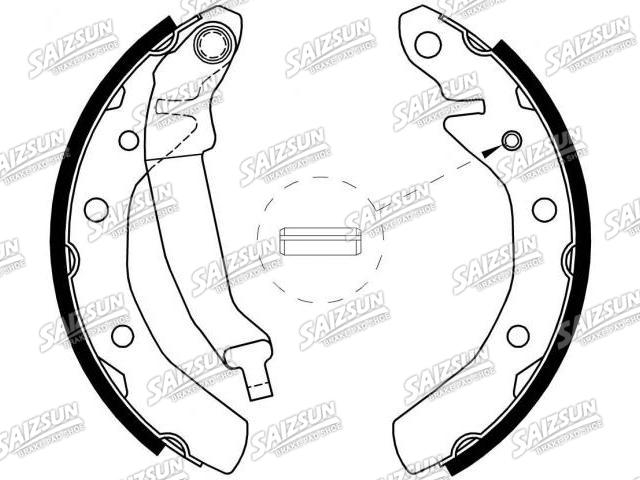 Zapata de freno Brake Shoe Set:96268686