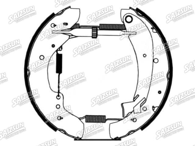Zapata de freno Brake Shoe Set:4241.4V