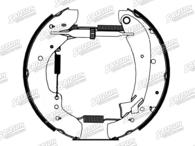 Zapata de freno Brake Shoe Set:4241.4W