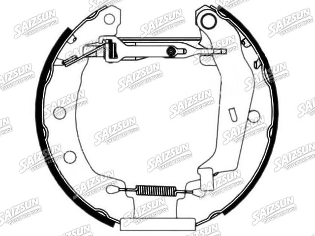 Zapata de freno Brake Shoe Set:77 01 205 102