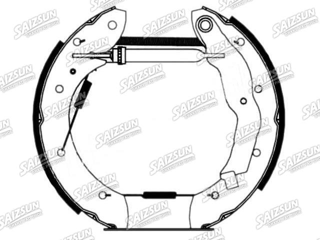 Zapata de freno Brake Shoe Set:77 01 205 307