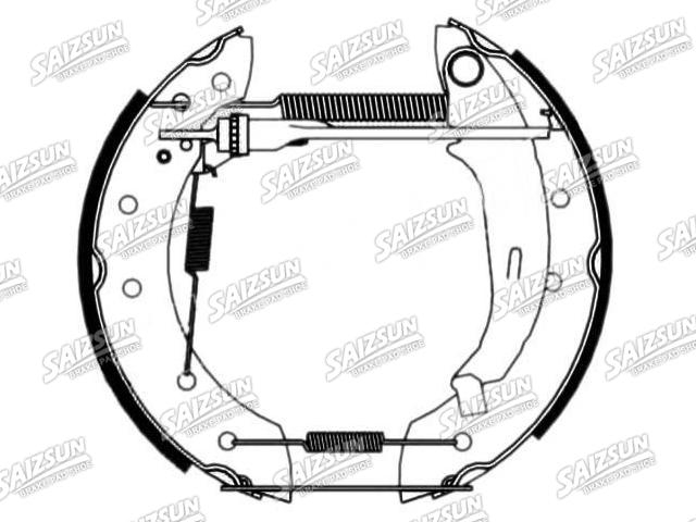 Zapata de freno Brake Shoe Set:4241.4L