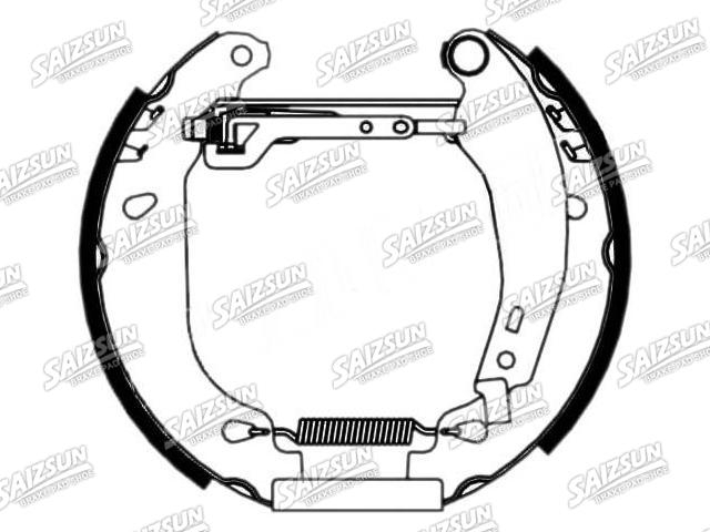 Zapata de freno Brake Shoe Set:77 01 205 098