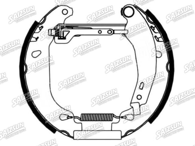 Zapata de freno Brake Shoe Set:77 01 205 097