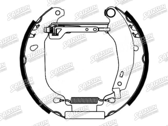 Zapata de freno Brake Shoe Set:77 01 205 095