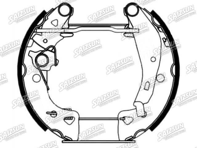Zapata de freno Brake Shoe Set:4241.6A
