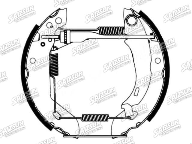 Zapata de freno Brake Shoe Set:4241.7F