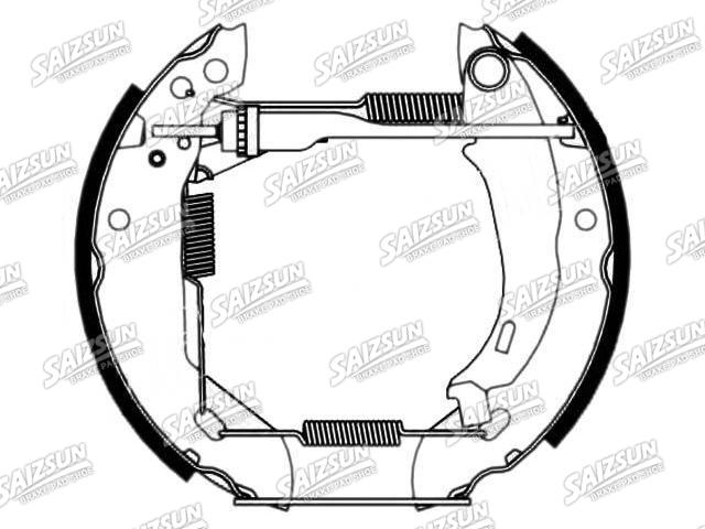 Zapata de freno Brake Shoe Set:77 01 205 314