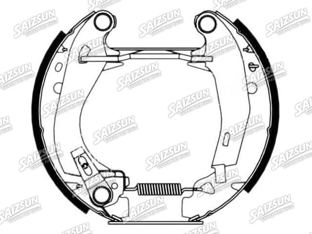 Zapata de freno Brake Shoe Set:4241.6P