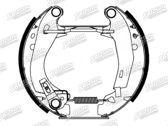 Zapata de freno Brake Shoe Set:4241.6L
