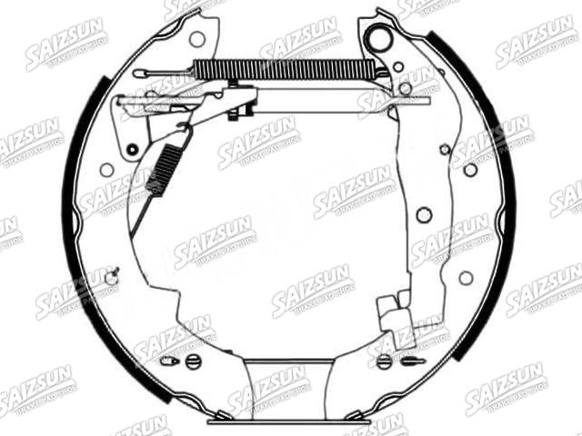 Zapata de freno Brake Shoe Set:77 01 205 308