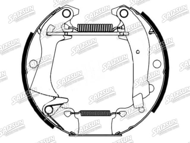 Zapata de freno Brake Shoe Set:4241.5T