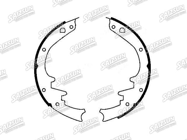 Zapata de freno Brake Shoe Set:D6OZ-2200-B
