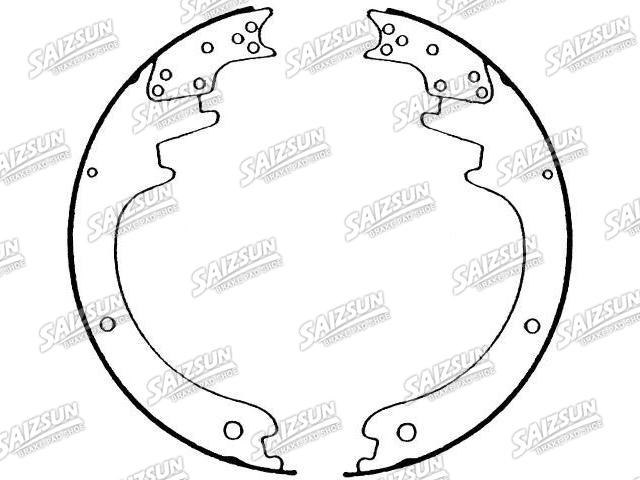Zapata de freno Brake Shoe Set:C8TZ-2018-A