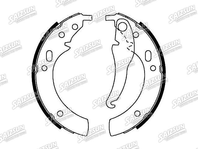 Zapata de freno Brake Shoe Set:34 21 1 112 961