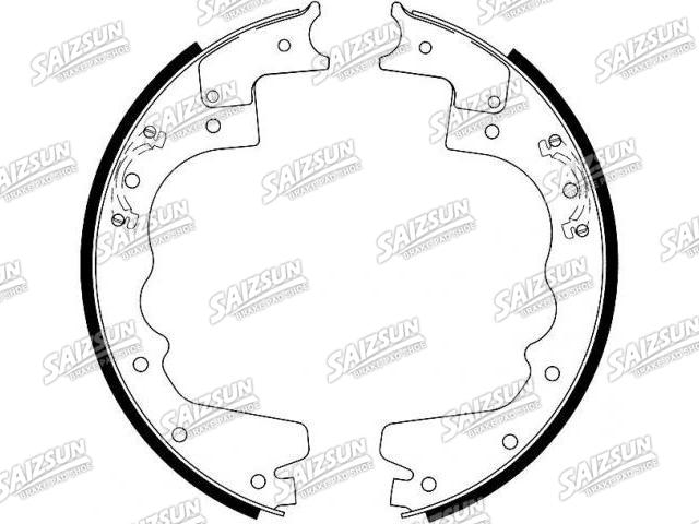 Zapata de freno Brake Shoe Set:4C4Z-2620-AA