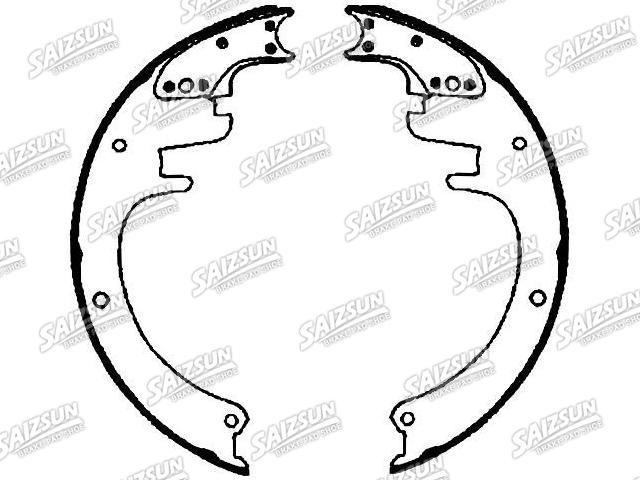 Zapata de freno Brake Shoe Set:418-2157T