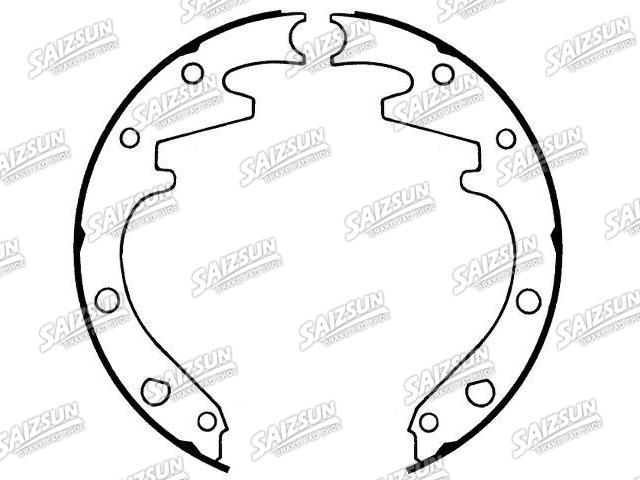 Zapata de freno Brake Shoe Set:C4DZ-2200-A