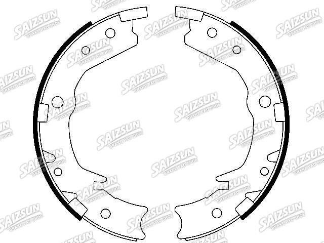 Zapata de freno Brake Shoe Set:43154-SHJ-A01