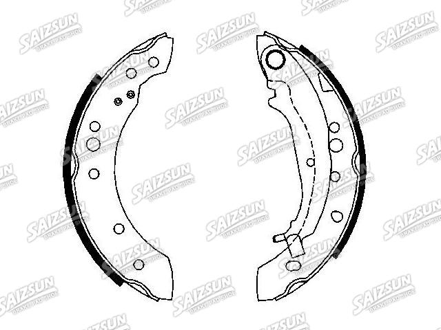 Zapata de freno Brake Shoe Set:MN186120
