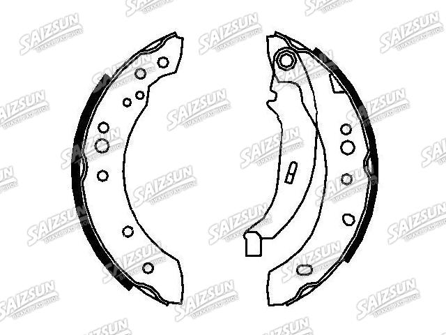 Zapata de freno Brake Shoe Set:77 01 209 586