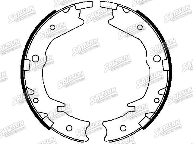 Zapata de freno Brake Shoe Set:43154-TK8-A01