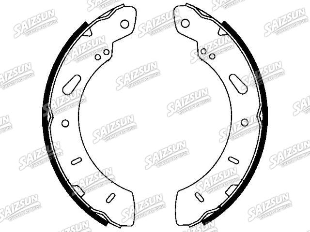 Zapata de freno Brake Shoe Set:BV6Z-2200-A