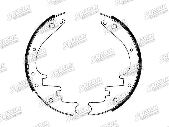Zapata de freno Brake Shoe Set:5L55-2200-AA