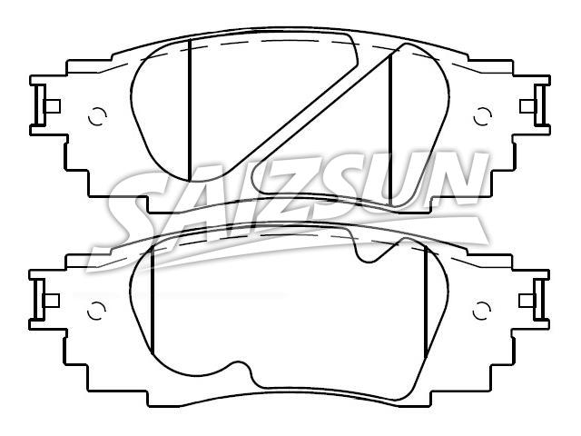 Pastillas de freno Brake Pad Set:04466-48160