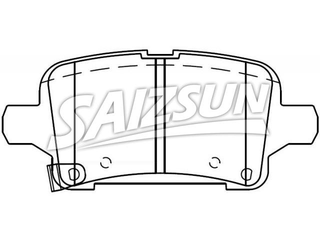 Pastillas de freno Brake Pad Set:13595651