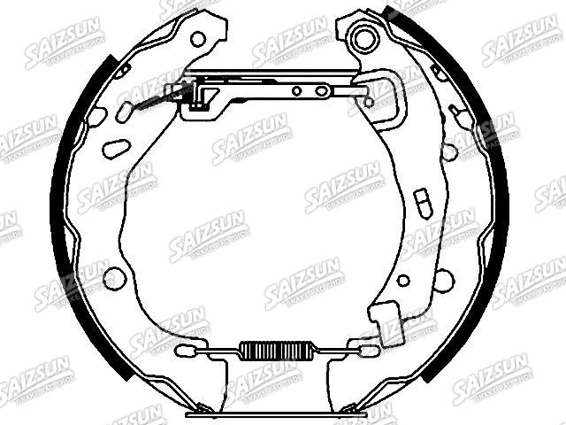 Zapata de freno Brake Shoe Set:77 01 207 179