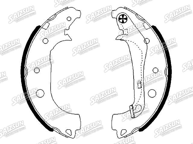 Zapata de freno Brake Shoe Set:1782874