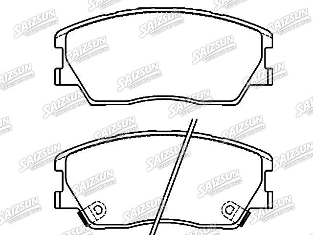 Pastillas de freno Brake Pad Set:58101-K0A10