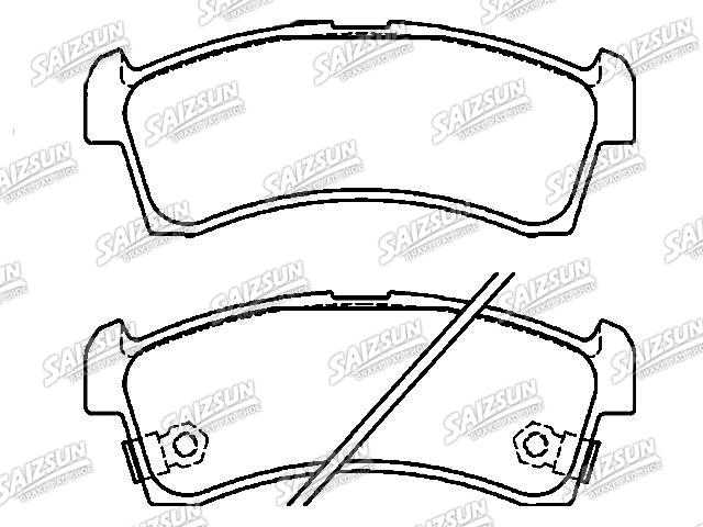 Pastillas de freno Brake Pad Set:1A24-33-23Z