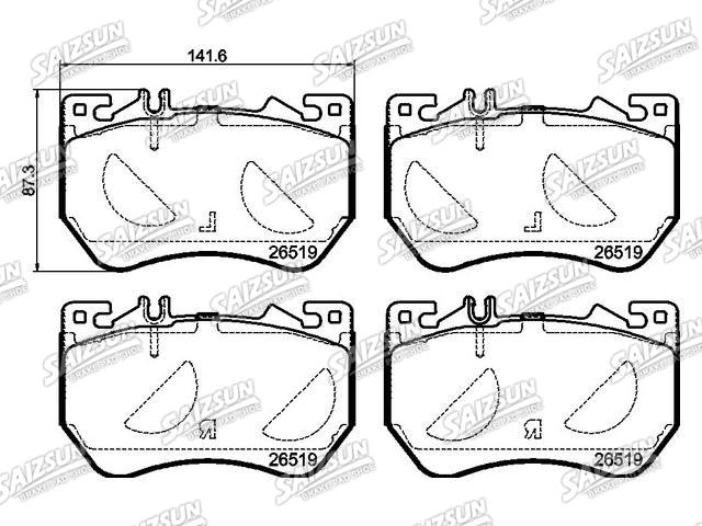 Pastillas de freno Brake Pad Set:000 420 04 04