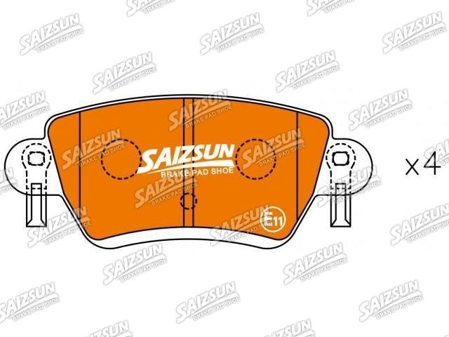 Pastillas de freno Brake Pad Set:D4060-MP110-C2