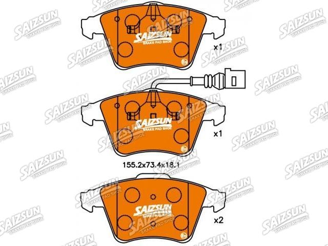 Pastillas de freno Brake Pad Set:7H0 698 151 A