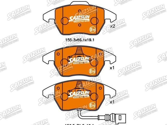 Pastillas de freno Brake Pad Set:4253.23